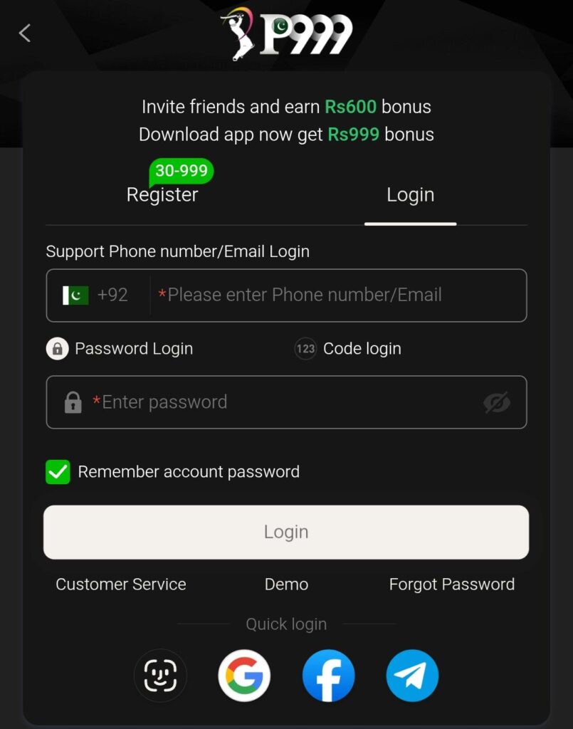 p999-login